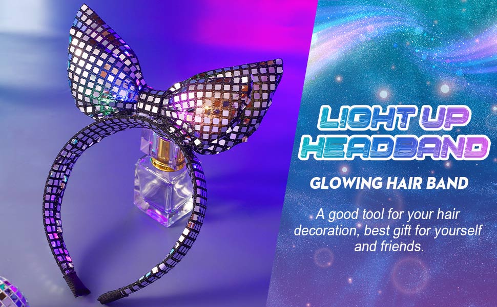Bow glow headpiece