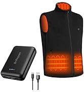Dr. Prepare Heated Fleece Vest XL and 10000mAh Power Bank Bundle