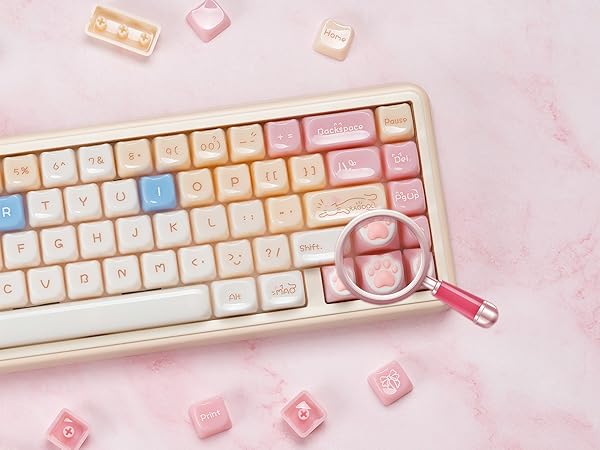 shine through keycaps