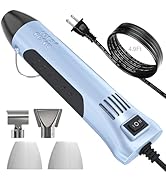 LET’S Resin Heat Gun for Resin,350W Fast Heating Dual Temp Heat Gun (482°F~752°F) with 3 Nozzles ...