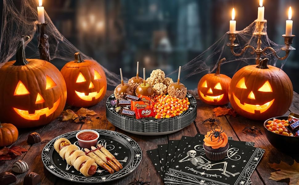 halloween plates and napkins