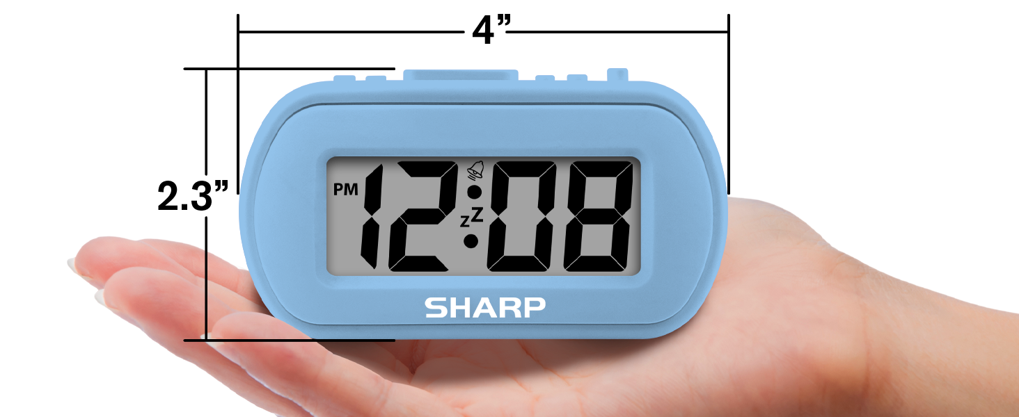 Bedroom, nightstand, bathroom, office, kids room, den- will fit almost anywhere you need a clock!