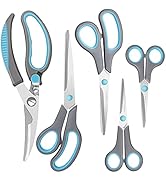 Asdirne Premium Kitchen Scissors Set, Kitchen Shears, Food-Grade Stainless Steel Blades, Ergonomi...