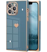 IAIYOXI Case for iPhone 16 Pro Max - Rectangle Design, Full Camera Protection, Cute Heart Pattern...