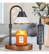 nawaza Candle Warmer Lamp with Timer, Dimmable Electric Candle Warmer,Candle Melter for Scented C...
