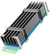 GLOTRENDS M.2 Heatsink for 2280 M.2 SSD, Fit for Desktop PC Installation, 22x70x10mm Aluminum Bod...