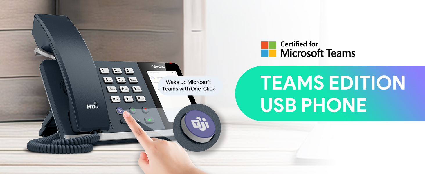 Yealink MP45 USB Phone teams phone office phone bussiness phones for office pc