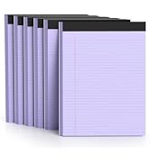 AILZFEI 300 Sheets Purple Legal Pads 8.5 x 11 College Ruled Paper 6-Pack Note Pad Narrow Ruled 50...