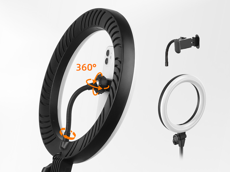 ring light stand selfie tripod photography lighting phone video recording laptop portable overhead