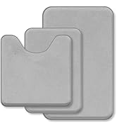 Bathroom Rugs Sets 3 Piece, Soft Absorbent Memory Foam Bath Mats Set, Dry Fast Bath Mat, Machine ...