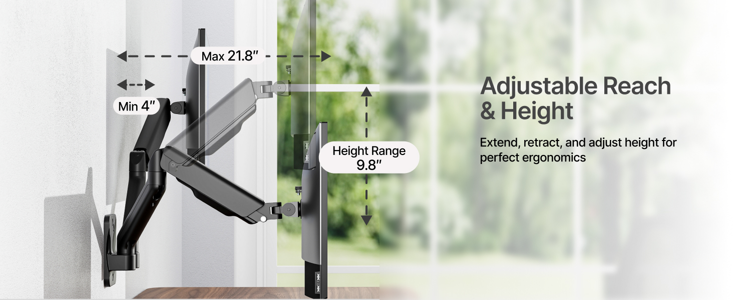 monitor arm wall mount