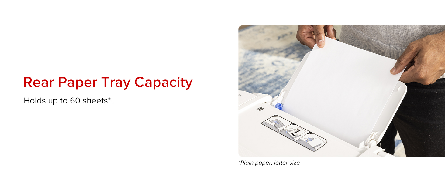 TS3720 rear paper tray