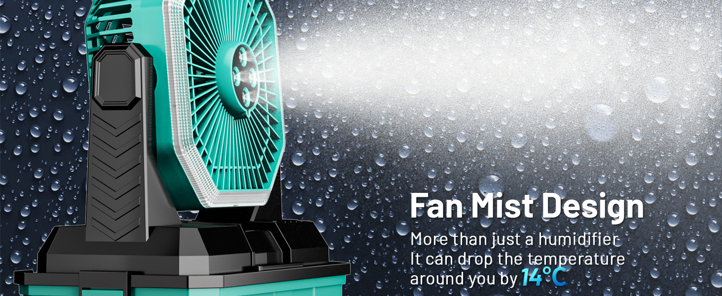 portable misting fan