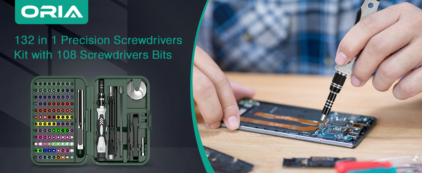 precision screwdriver set with case magnetic repair tool kit