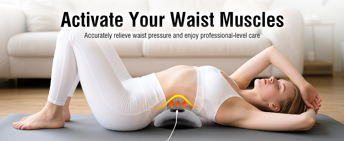 back traction device massage pillow for back travel lumbar pillow massage machine for back