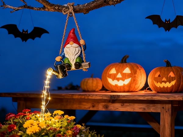 Halloween watering can hanging garden decoration