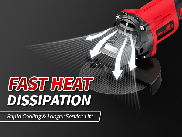 Cordless Angle Grinder 4-1/2&amp;#34; Brushless Metal Grinder 12000 RPM