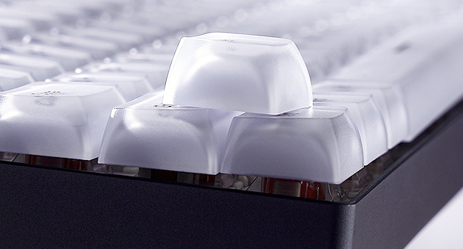 Thick Jelly Keycaps White, Keycap Set CSA Profile, Custom Keycaps for Mechanical Keyboards