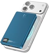 PD 35W Magnetic Wireless Power Bank 10000mAh, Fast Charging Portable Charger, Slim Magnetic Batte...