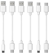 HSicily 2025 Upgrade 6-Pack 13-inch Charger Cable Set Includes: Type C, USB-A, Micro USB & iPhone...
