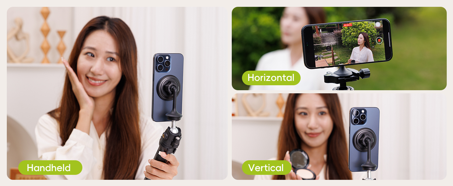 magnetic phone tripod mount
