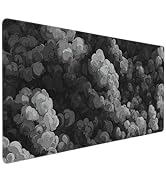 Buslint Extended Gaming Mouse Pad, Japanese Cloud Pattern, XL Size 35.4 x 15.8 inches, Black and ...