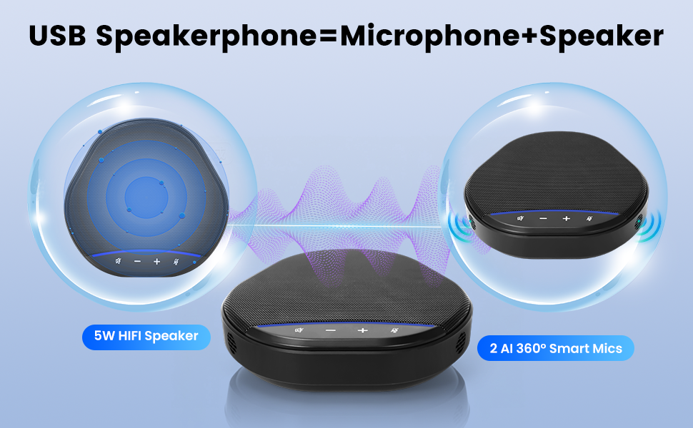 conference speakerphone USB microphone speaker desktop speakerphone