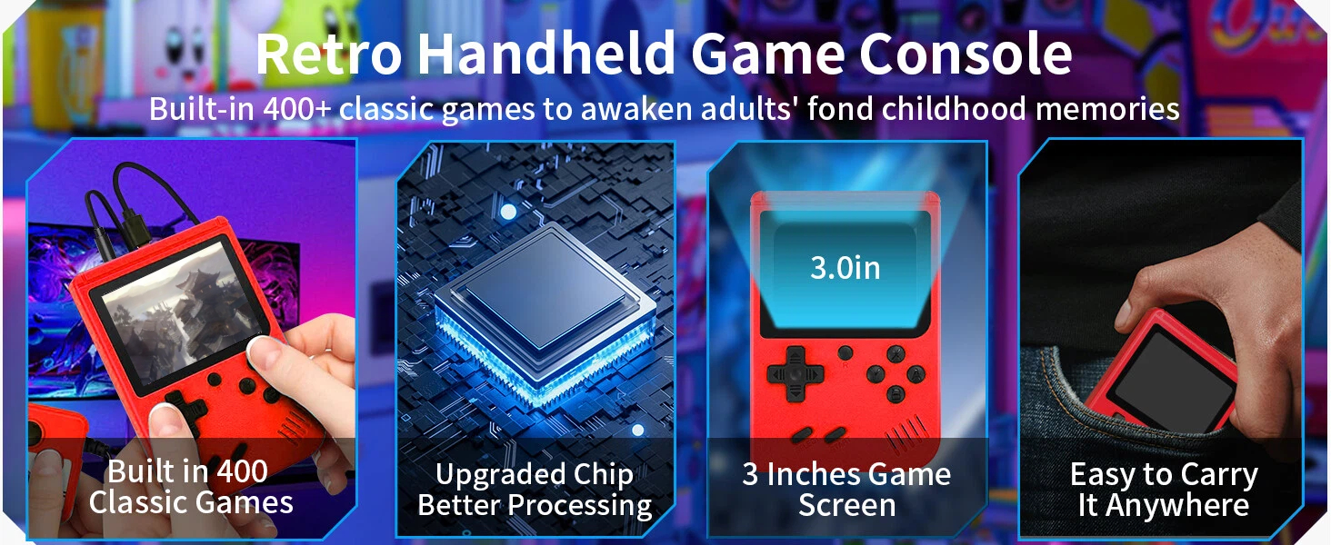 Retro Handheld Game Console