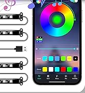 LivTee Accent Interior Car Lights, Smart Car Interior Lights with App Control, RGB LED Lights wit...