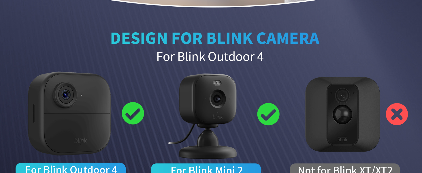 Adhesive Blink Outdoor Camera Mount, Compatible with Blink Outdoor 4/ Blink Mini 2 Blink Mini Camera