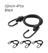 Aegero 32inch Bungee Cords with Hooks,4Pcs Heavy Duty Extra Strong Outdoor Elastic Rope,Multi-Pur...