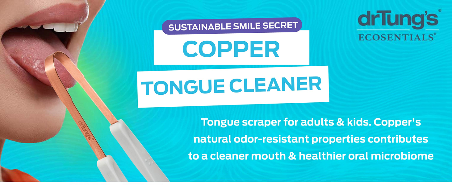 Tongue Cleaner for Adults, Kids, Helps Freshens Breath, Easy to Use Comfort Grip Handle, Comes with