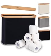 efluky Toilet Paper Storage, Toilet Paper Basket with Lid, Bathroom Toilet Paper Storage Organize...