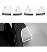 4PCS Door Switch Button Trim Cover Replacement for Tesla Model Y Juniper &amp; Model 3 Highland 2024 ...