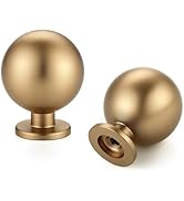 Ravinte Decor 12 Pack Champagne Bronze Cabinet Knobs, Round Ball Drawer Knobs for Cabinets and Dr...