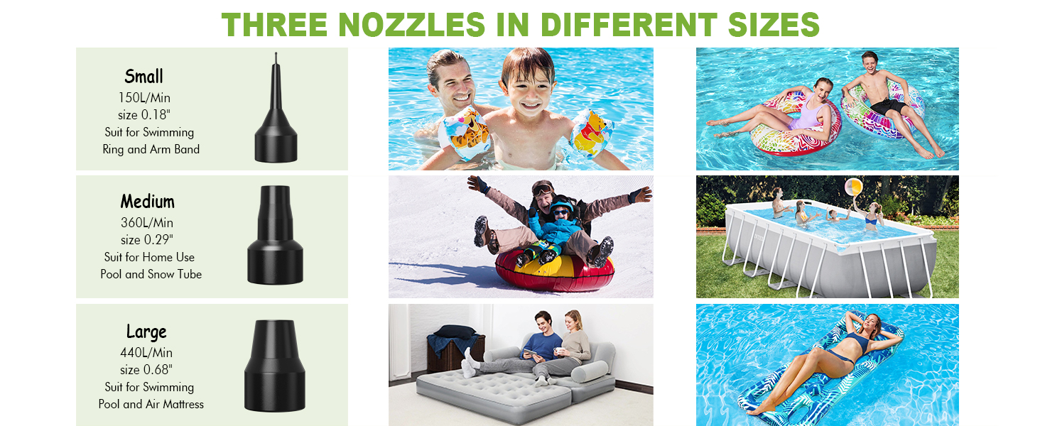 3 nozzles