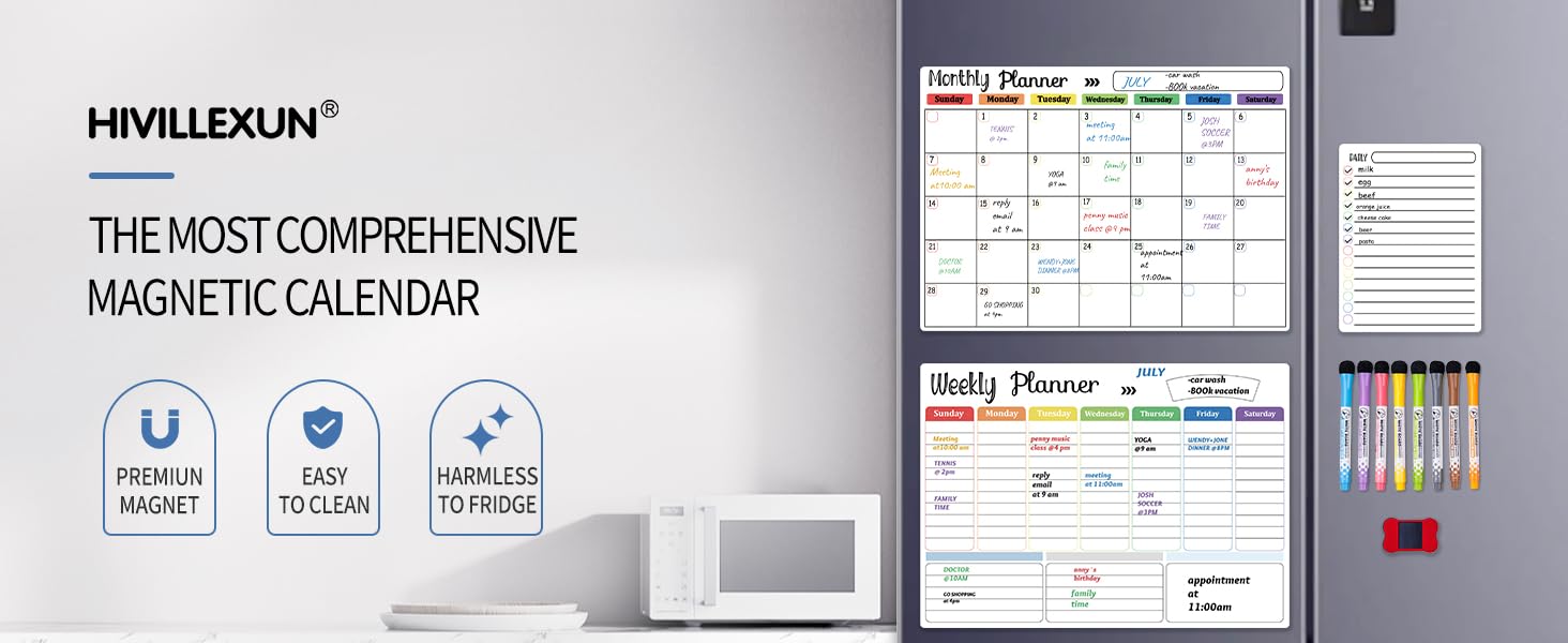  Magnetic Dry Erase Calendar 