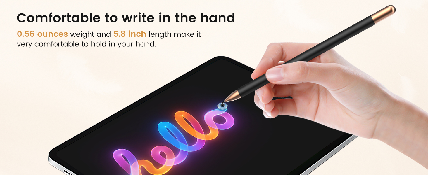 Comfortable to Hold When Writing