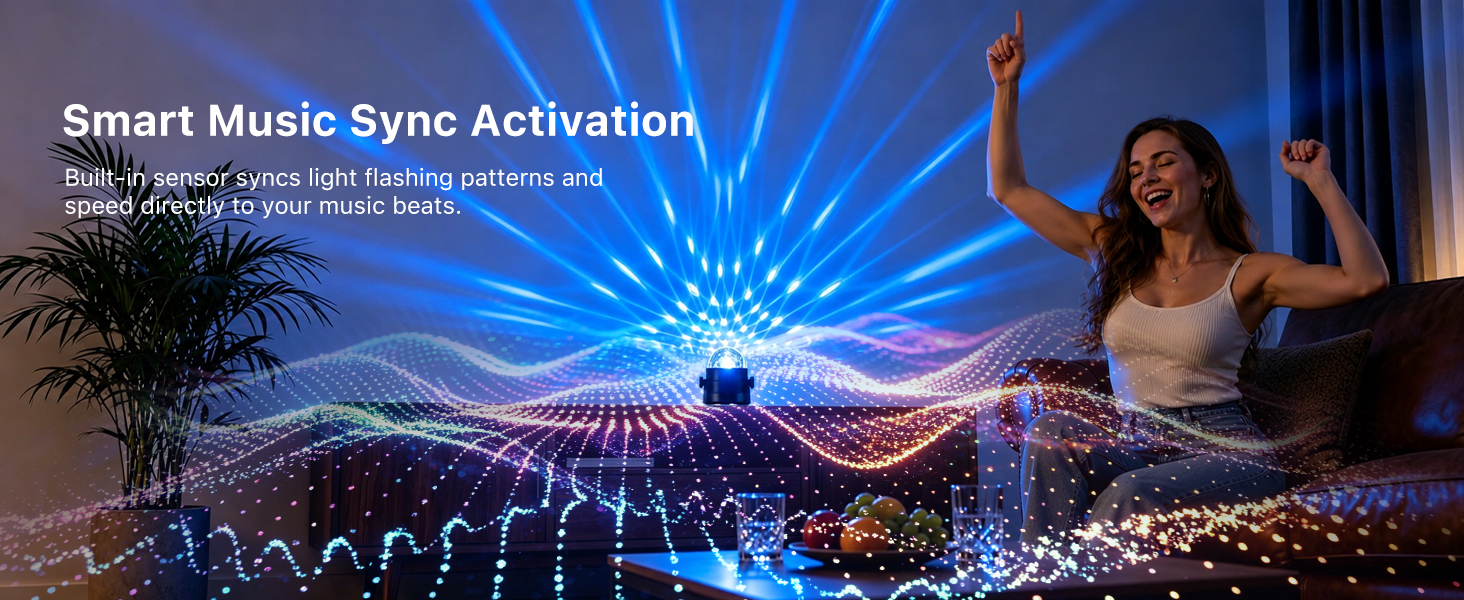 Sound Activation disco Light
