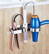 XILIMEN Hair Dryer Holder Wall Mounted, Hair Dryer and Straightener Holder, Curling Iron Holder, ...