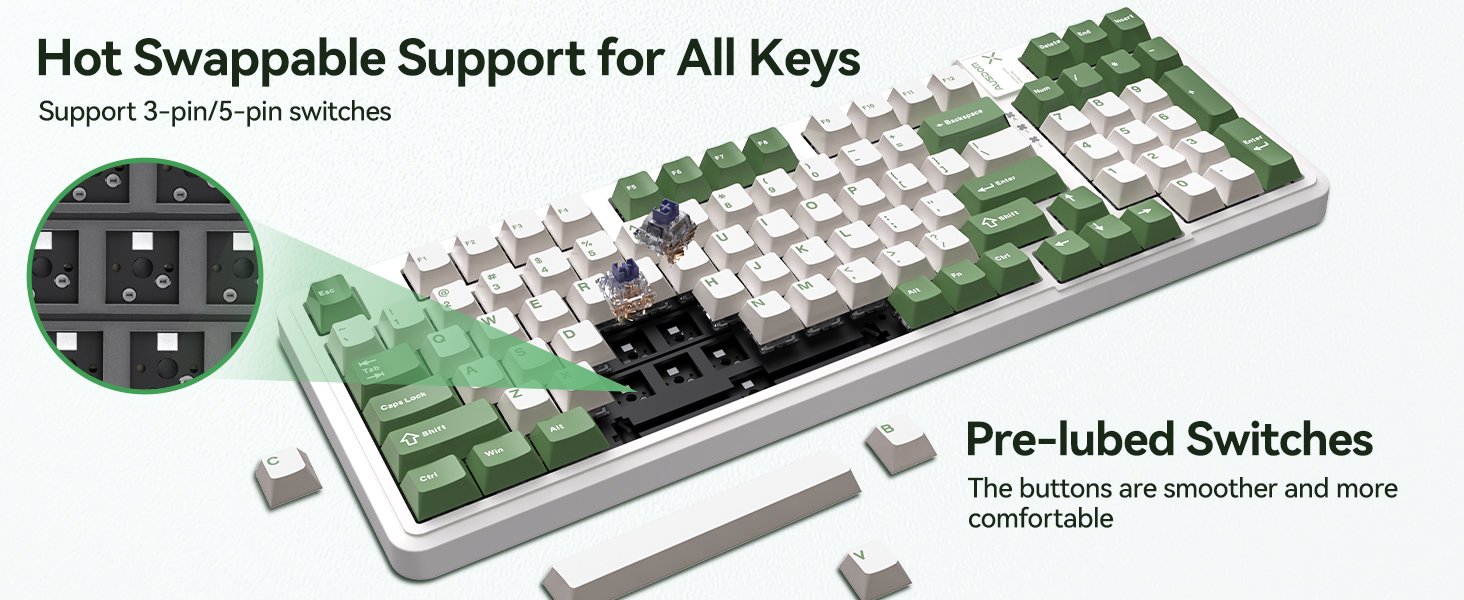 hot swappable custom keyboard