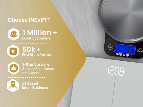 INEVIFIT Premium Bathroom Scale - I-SS001S - Premium A+ - Mobile