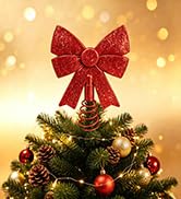 Bow Christmas Tree Top Decoration