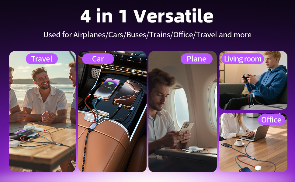 4 IN 1 Multi Charging Cord -Suitable for all occasions