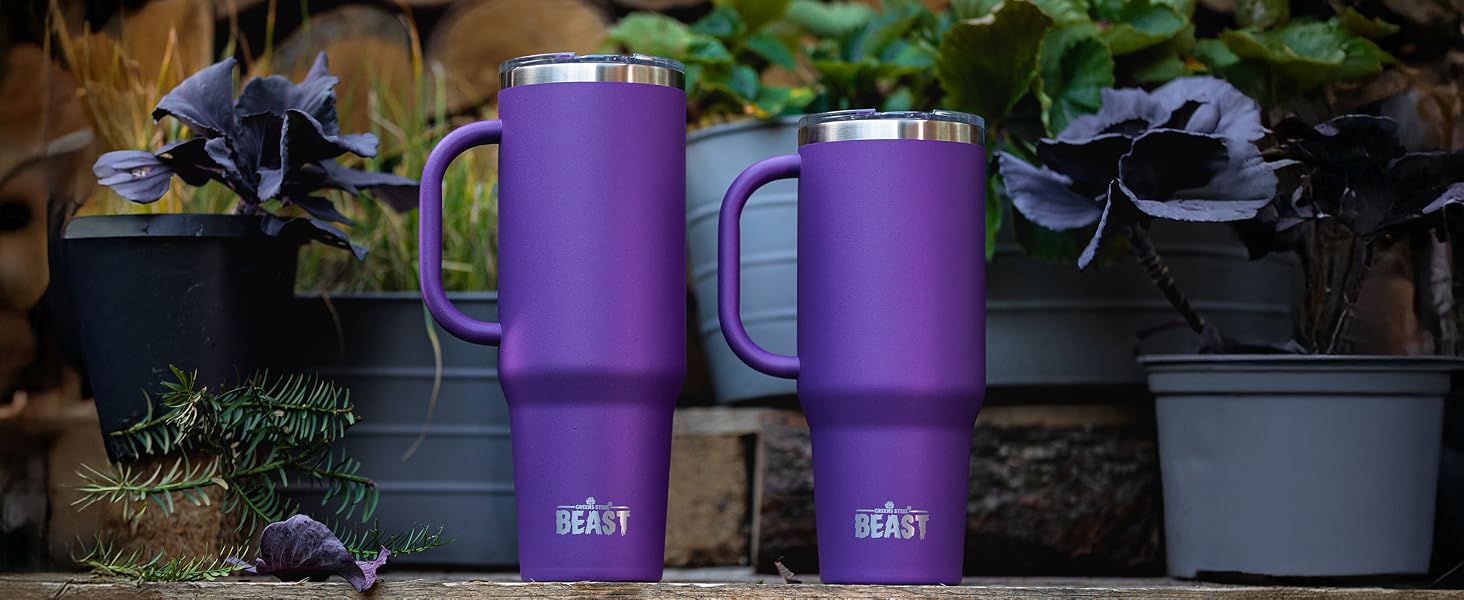 Greens Steel Beast Stainless Steel Insulated Tumbler With Handle