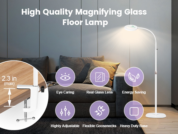 magnifying glass with light and stand magnifying lamp magnifying glass with light magnifying glass
