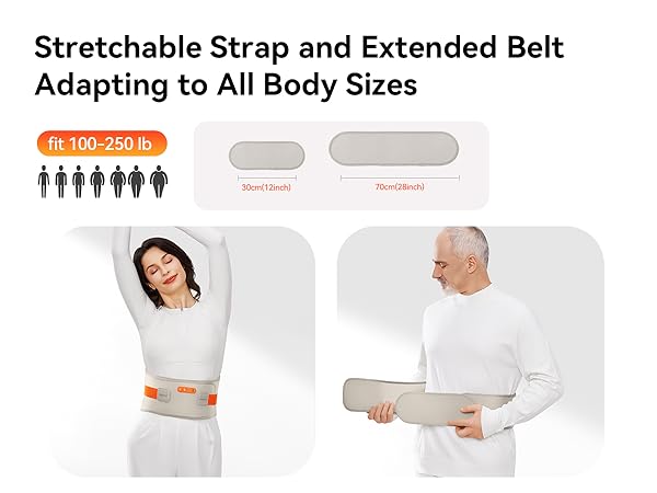 Cordless Heating Pad for Back Pain Relief ikeepfit8