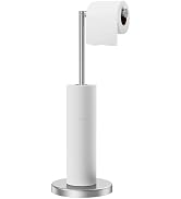 FORIOUS Toilet Paper Holder Stand with Storage, Free Standing Toilet Paper Stand, SUS 304 Stainle...