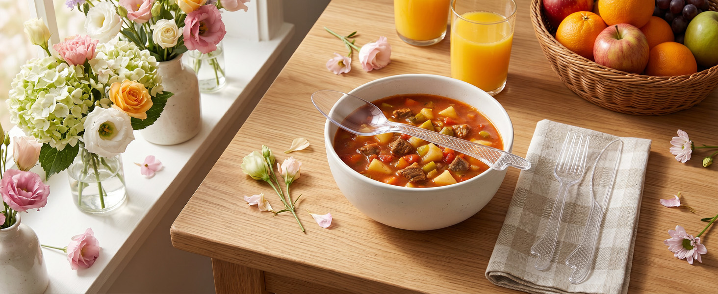 Clear Plastic Tableware