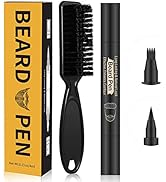 BIWIST Beard Pen Beard Pencil Filler for Men 1 Day Beard Color With Beard Brush Kit Male Mustache...